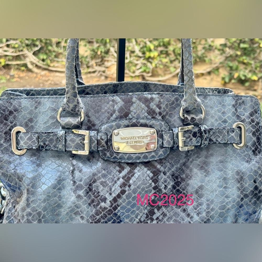 Michael Kors Hamilton Python Satchel - image 7